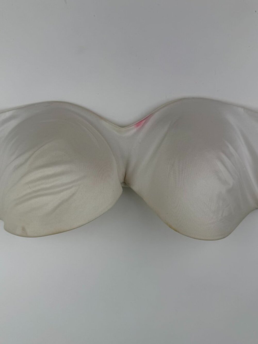 Victoria's Secret Multi-Way Strapless Bra Size 40C White Very Sexy Flawed Stain